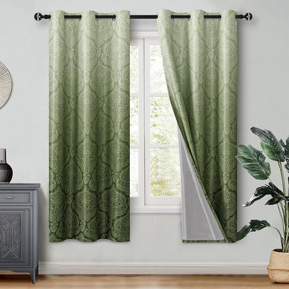 DWCN 100% Blackout Curtains for Bedroom by DWCN