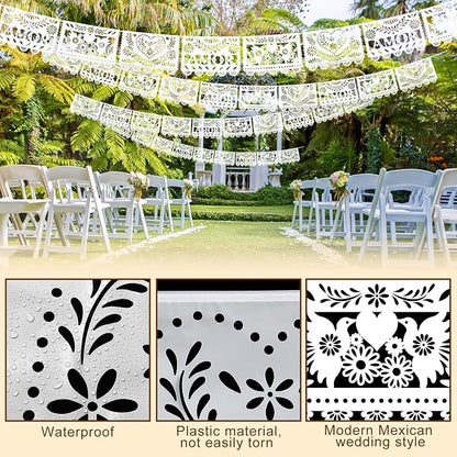 TaoBary 6 Pcs Papel Picado Mexican Wedding Cielito Lindo Party Decor 118 Feet - Image 3