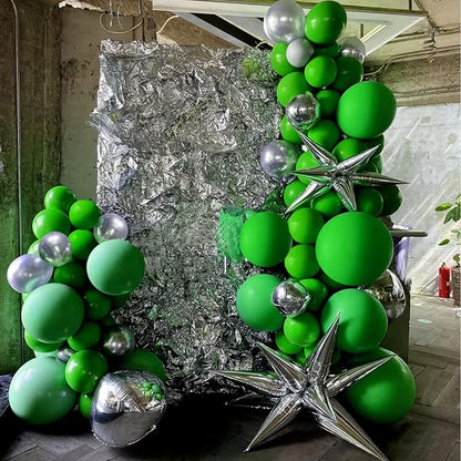 FOTIOMRG Green Balloons 12 inch, 50 Pack Green Latex Party Balloons Helium - Image 7