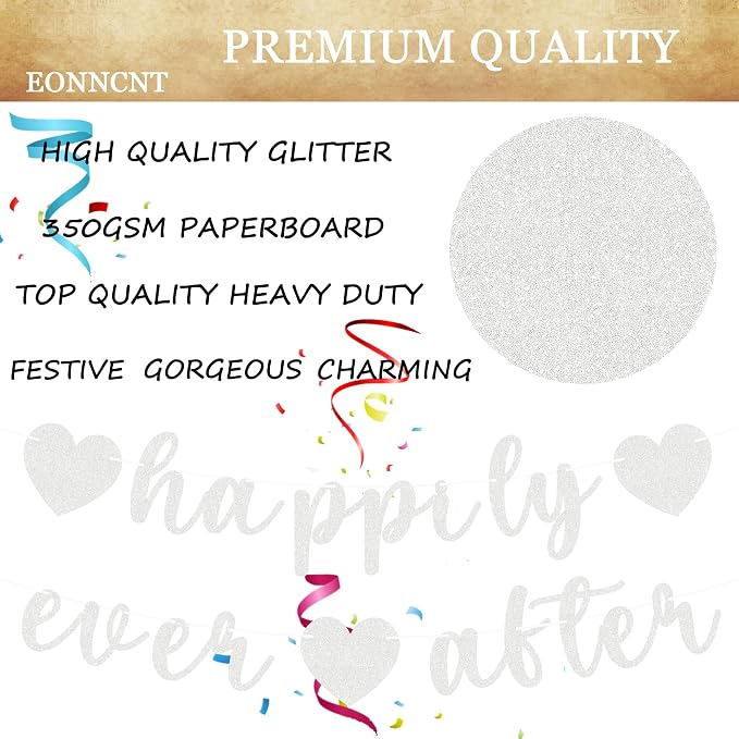 Pre-Strung Happily Ever After Banner - Image 6
