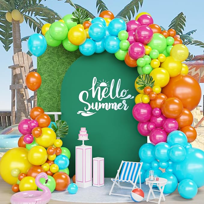 Tropical Balloons Arch Kit by FQZYLCH