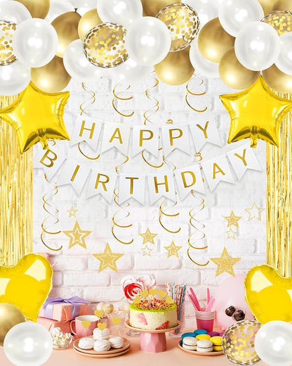 Golden Happy Birthday Party Decorations - Image 5