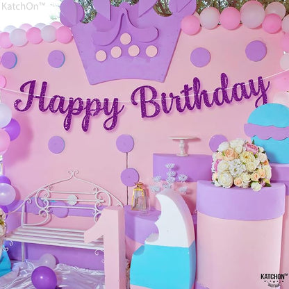 KatchOn Purple Happy Birthday Banner 10 Ft - Image 8