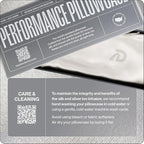 Dream Recovery Performance Silk Pillow Case with Zipper - 100% Silver Mulberry Silk Pillowcase for Hair and Skin - Naturally Cooling and Moisturizing - Standard Size - Bone