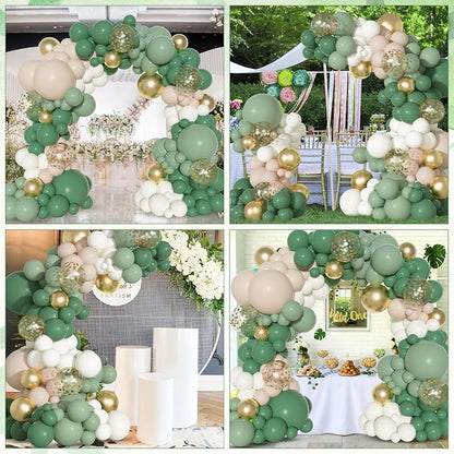 Ouddy Party Sage Green Balloons Arch Garland Kit18 12 10 5 Inch | Different - Image 6
