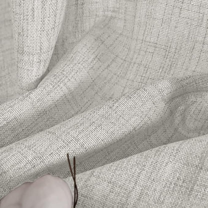 YoungsTex Light Grey Linen Curtains 63 Inches Long 2 Panels | Textured Light - Image 9