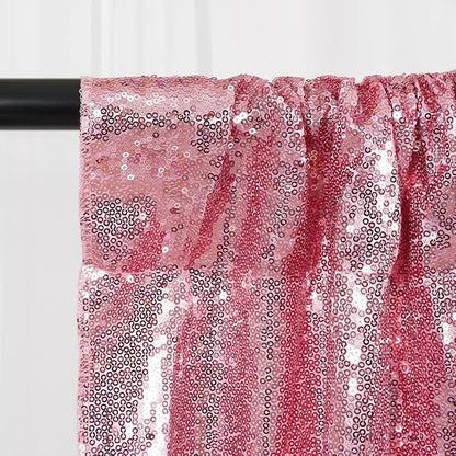SquarePie 6x6ft Fuchsia Pink Sequin Backdrop, High Density Non-Transparent - Image 9