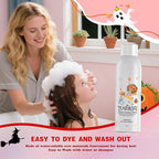 Red Temporary Hair Color Spray for Kids, Silver Instant Colored Hair Dye Alternative for Boys Girls Men Women, Quick Styling for Party Christmas Halloween, Disposable Washable, 150ml