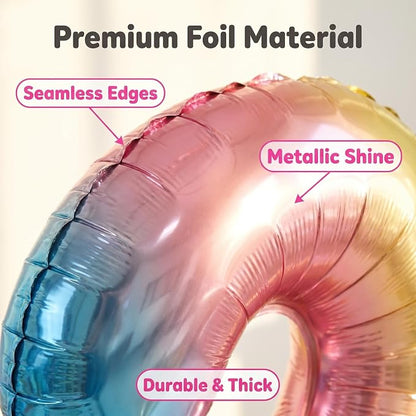 YPSelected 32 Inch Large Foil Helium Number Balloon Birthday Wedding Party 0-9 - Image 6