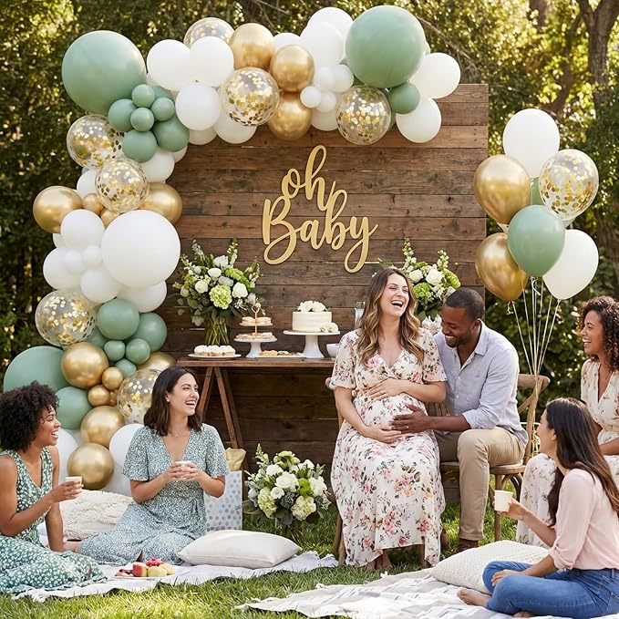 Sage Green Balloons Arch Kit - Image 6