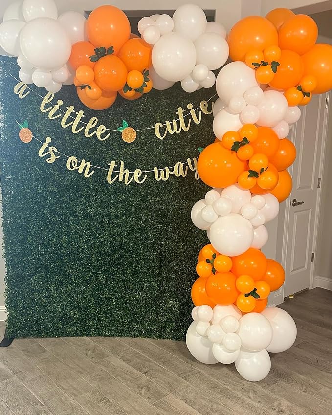 Orange and White Balloon Arch Kit, ADOINBY 140Pcs White and Orange Balloons - Image 6