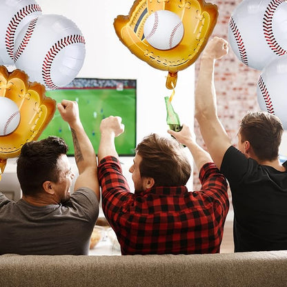 Skylety 18 Pieces 18 Inch Baseball Balloons Baseball Foil Balloons 20 Inch - Image 5
