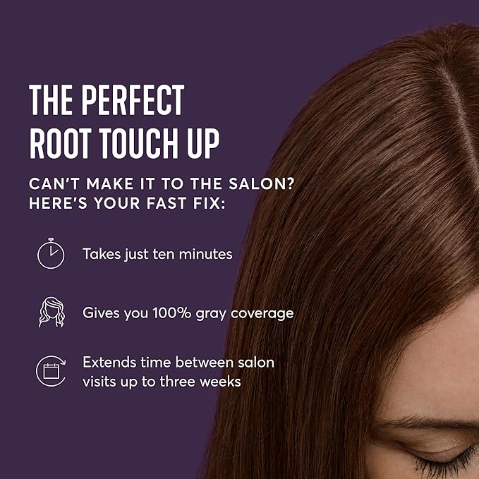 Madison Reed Root Perfection Permanent Root Touch Up, Medium Golden Brown 6G Dervio, 10 Minutes for 100% Gray Root Coverage, Ammonia-Free Hair Dye, Two Applications