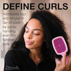 Janeke Superbrush Detangling Brush for Soft Smoothing Hair Brushing with Anti-Static Bristles - Vented Wet Hair Brush for Blow Drying Use - Perfect for Curly, Thick, Wavy, Fine Hair Types (Lilac-Fux)