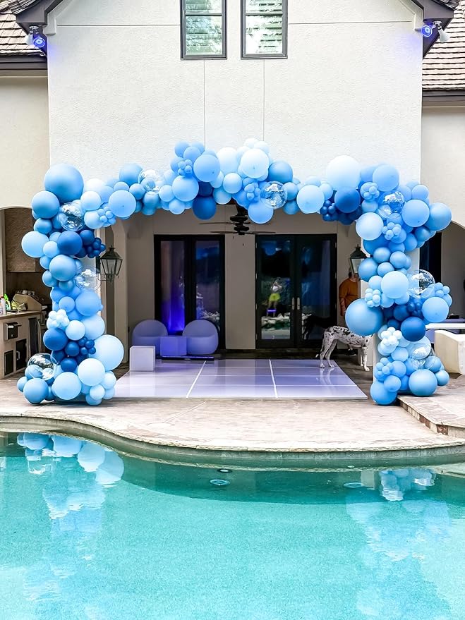 Blue Latex Balloons, Birthday Party Decorations - Image 5