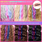 6 Color New Hair Chalk Comb Temporary Bright Washable Hair Color Dye for Kids,Washable Hair Chalk for Girls Age 4 5 6 7 8 9 10 New Year Birthday Cosplay DIY(Blue&Orange&Green&Pink&Brown&Purple)