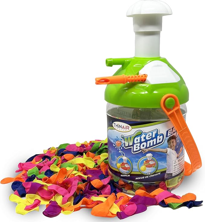 Water Balloon Pump with Tying Tool & Carrying Handle | Easy-to-Use Balloon by NatureBoundToys
