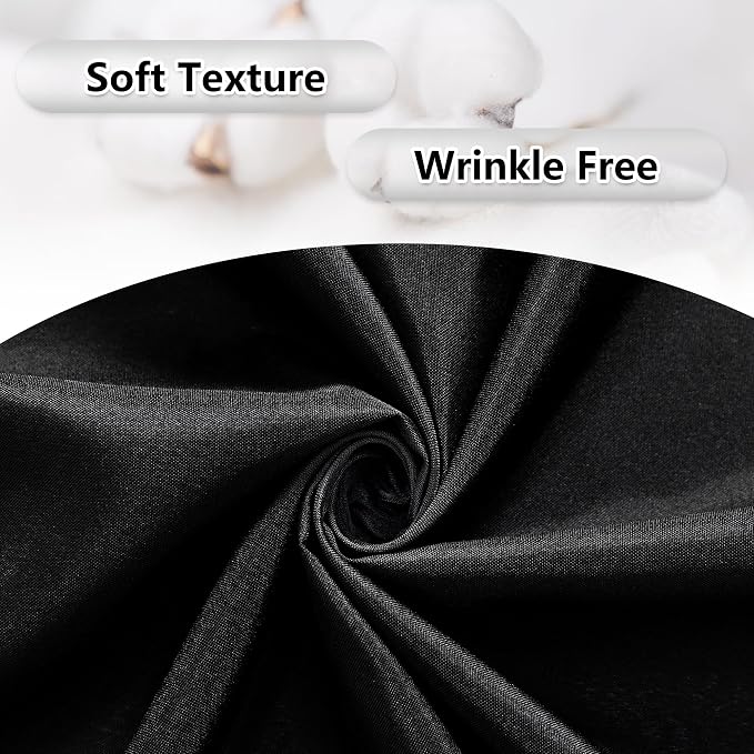 Black Backdrop Curtain for Party Backdrop Drapes Panels - Image 6