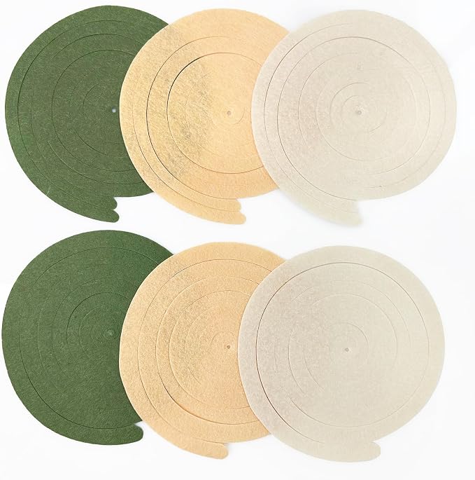 36Pcs Sage Green Hanging Swirl Decoration Olive Green Tan Brown Cream Neutral - Image 3