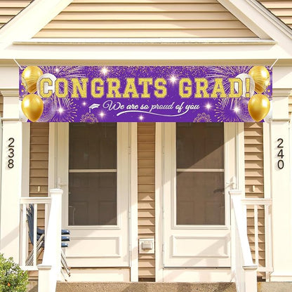 Class of 2026 Graduation Banner, Congrats Grad Yard Sign Outdoor Decoration - Image 5