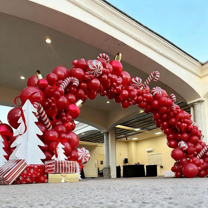 412pcs Ruby Red Balloon Arch Kit, 18 12 10 5 Inch Different Sizes Matte Latex - Image 5