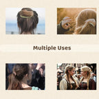 48 Pcs Boho Hair Ties - Morandi & Earth Tone Elastic Hair Bands, No Crease Durable Hair Accessories for Women Girls, Multi - Color Handmade Hair Ropes with Kraft Paper Hanging Card