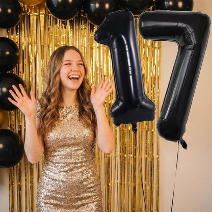 YPSelected 32 Inch Large Foil Helium Number Balloon Birthday Wedding Party 0-9 - Image 2