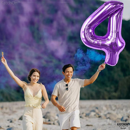 KatchOn Giant Purple 4 Balloon Number - Image 7