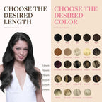 GOO GOO Tape in Hair Extensions Human Hair, 1 Jet black, 24inch 30g 10pcs, Skin Weft Seamless Invisible, Silky Straight with Thick Ends, Remy Human Hair