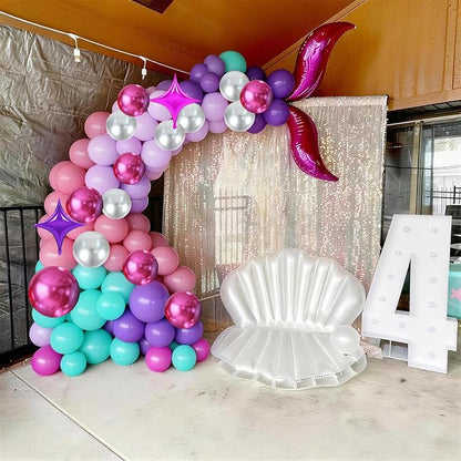 Pink Purple Blue Balloons - Image 3