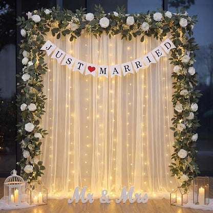 5 Pcs Just Married Decorations Kit, All-in-one Wedding Decor by Unknown