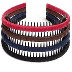 STHUAHE4PC Multicolor Protection Resin Teeth Comb Hair Hoop Hairband Headband Hair Accessories for female by Beauty hair (red+blue+coffe+black)