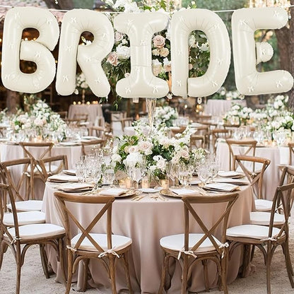 40Inch Beige BRIDE Balloons Bachelorette - Image 4