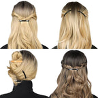12pcs Hair Barrettes Set for Women and Girls, Hair Clips for Thick Thin Fine Hair, Non-metal Hair Accessories, Non-Slip Grip Handmade Snap Hairpin, BPA Free