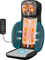 Snailax Full Body Massage Chair Pad, Neck Back Massager with Heat, Customizable 4D Shiatsu,Spot,Rolling,Vibration, Lumbar & Hip Compress Massage Seat for Home Office, Gifts for Dad,Mom