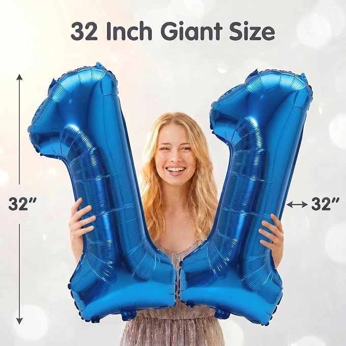 YPSelected 32 Inch Large Foil Helium Number Balloon Birthday Wedding Party 0-9 - Image 4