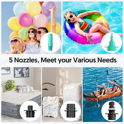 MAACOULD Electric Air Pump for Inflatables: Air Mattress Pump for Balloons Pool - Image 4