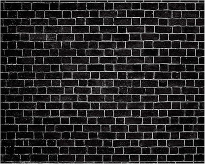 VitalCozy 10 x 8ft Black Brick Wall Backdrop Fabric Brick Photo Background | by VitalCozy