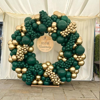 YMSZ Green and Gold Balloons Arch Kit, Different Size, - Image 6