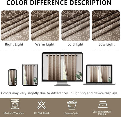 DWCN 100% Blackout Curtains for Bedroom - Image 8