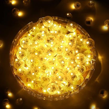 ZGWJ 50PCs Warm White Balloon Lights Mini, Battery Powered, Long Standby Time by ZGWJ