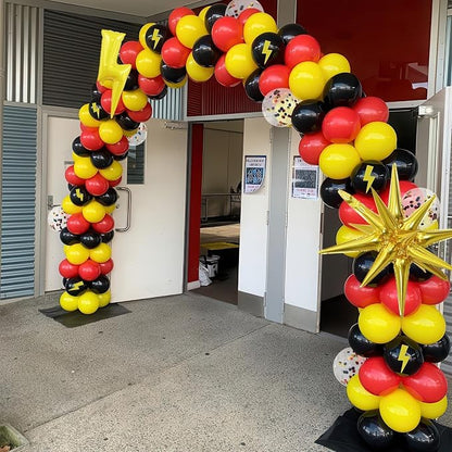 Red Yellow Black Balloons, Cartoon Theme Balloons - Image 8
