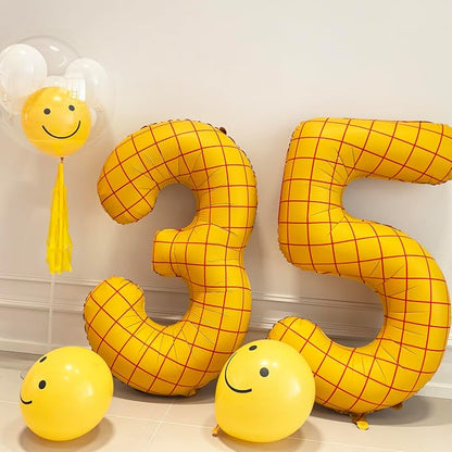 40 In Matte Yellow Number 9 Balloons Helium Foil Mylar Balloon Digital 9 | The - Image 5