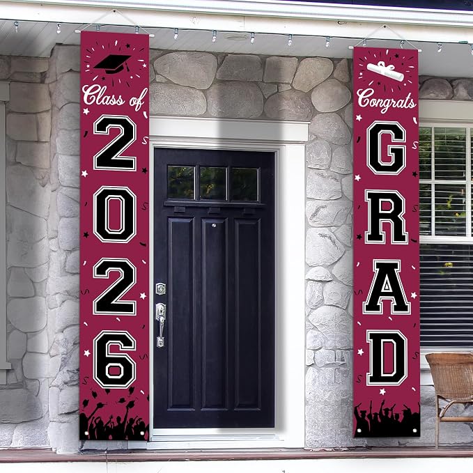 2026 Graduation Decorations, Graduation Banner Class of 2026, Hanging by AkeRock