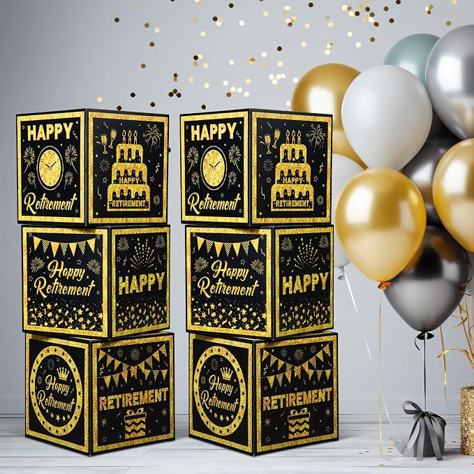 Affrolling 6 Pcs Retirement Party Decorations Boxes - Image 6