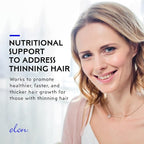 Elon R3 Extra Strength for Hair Growth - Supplements for Women to Grow Thicker, Fuller Hair, Advanced Formula with 5000 mcg Biotin Per Serving and Collagen, 60 Count (Pack of 2)
