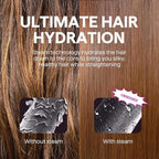 Wavytalk Pro Steam Hair Straightener Brush, Steamline Pro 3 in 1 Straightening Brush, Steam Reduces Damage, Nourishes Hair, and Expedites Straightening