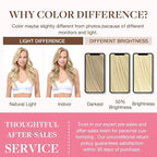 GOO GOO Clip in Hair Extensions Real Human Hair, Remy Human Hair Extensions Clip ins for Women, Natural Human Hair, 24inch 140g 7Pcs, #60A Platinum Blonde