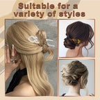 French Pins Hair - Prestige Hair Pin for Women Girls - Decorative Hair Clips to Anti-loosening - Serrated Anti-Slip Design - Elegant Hair Accessories for Women - Suitable for All Hair Types