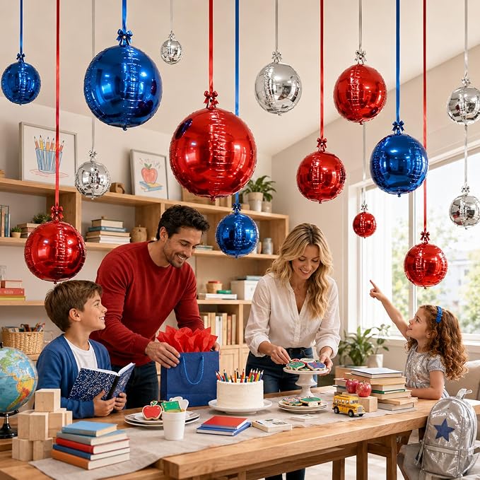 Red White Blue Balloons - Image 9
